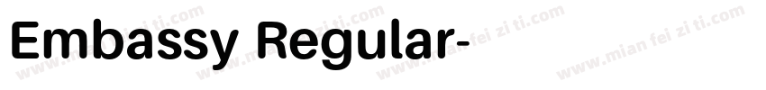 Embassy Regular字体转换
